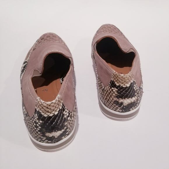 ARA Shoes Luftpolster Snake Print Studded Slip On Loafer - Picture 8 of 13